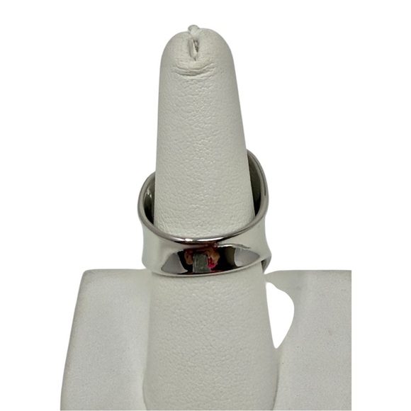 Silver Plated Cuff Statement Ring - Picture 8 of 11